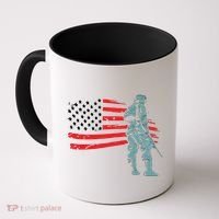 US Soldier American Flag Coffee Mug thumb 0
