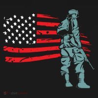 US Soldier American Flag Coaster thumb 2