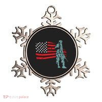 US Soldier American Flag Ornament thumb 0