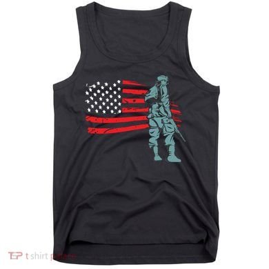 US Soldier American Flag Tank Top