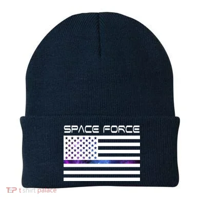 US Space Force Flag Beanie