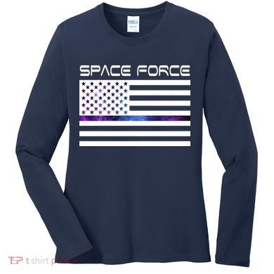 US Space Force Flag Women's Long Sleeve Shirt