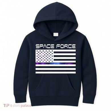 US Space Force Flag Kids Hoodie