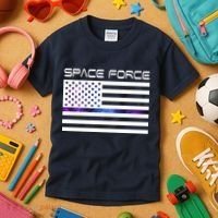 US Space Force Flag Kids T-Shirt thumb 3
