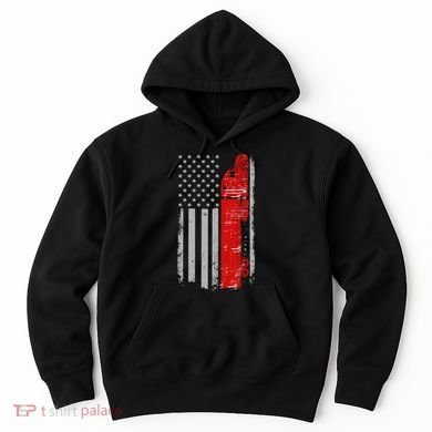 US Truck Driver USA Flag Hoodie