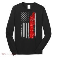 US Truck Driver USA Flag Long Sleeve Shirt thumb 0