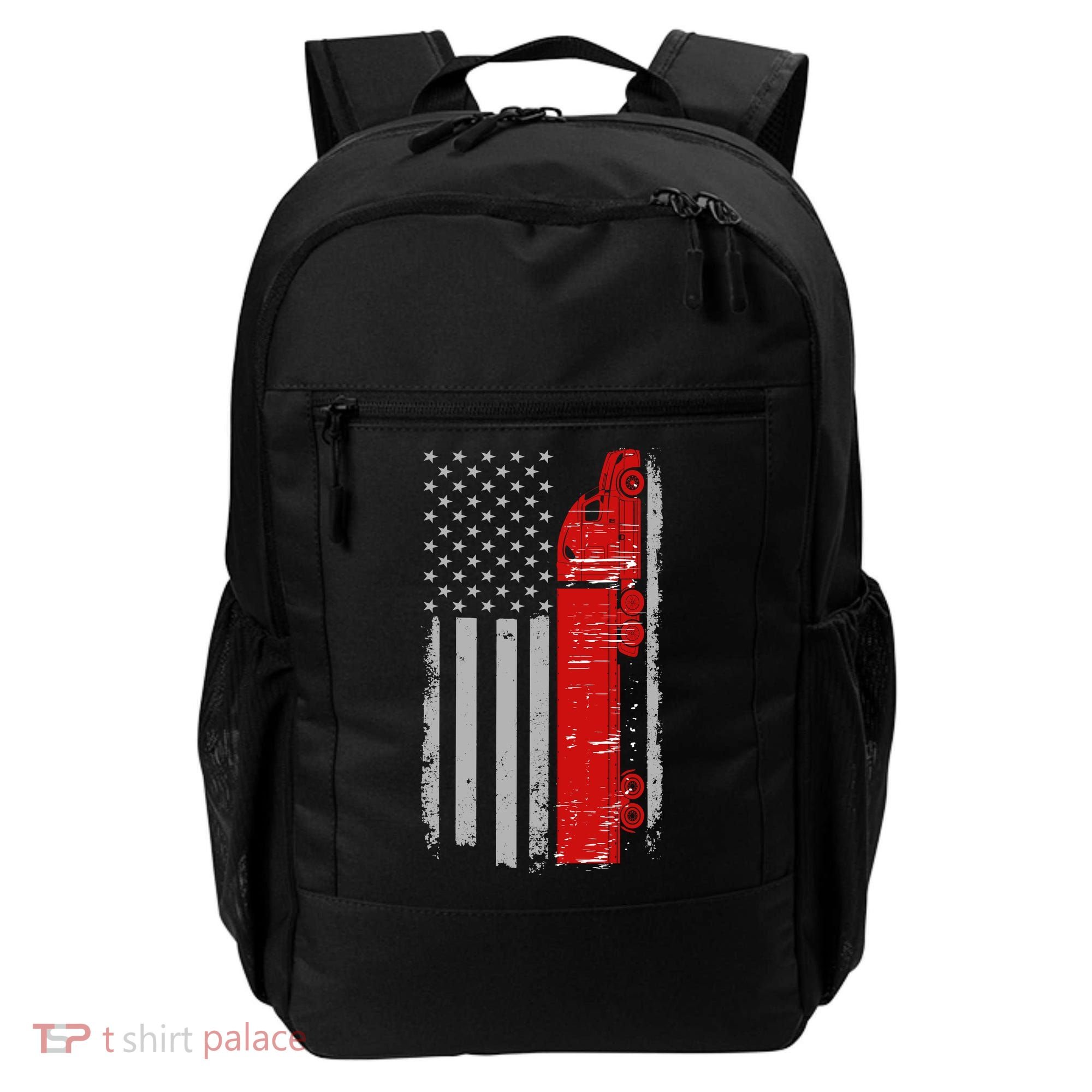 US Truck Driver USA Flag Backpack