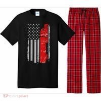 US Truck Driver USA Flag Pajama Set thumb 0