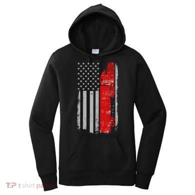 US Truck Driver USA Flag Women's Hoodie