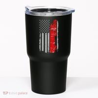 US Truck Driver USA Flag Tumbler thumb 0