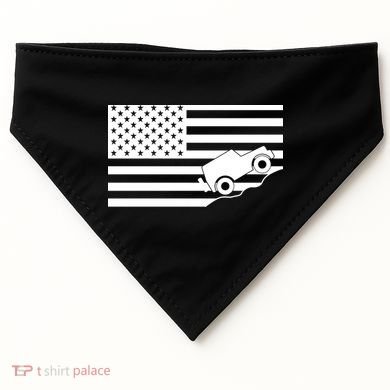 US Truck Simple Off-Roading Flag USA-Made Doggie Bandana