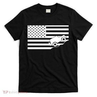 US Truck Simple Off-Roading Flag T-Shirt