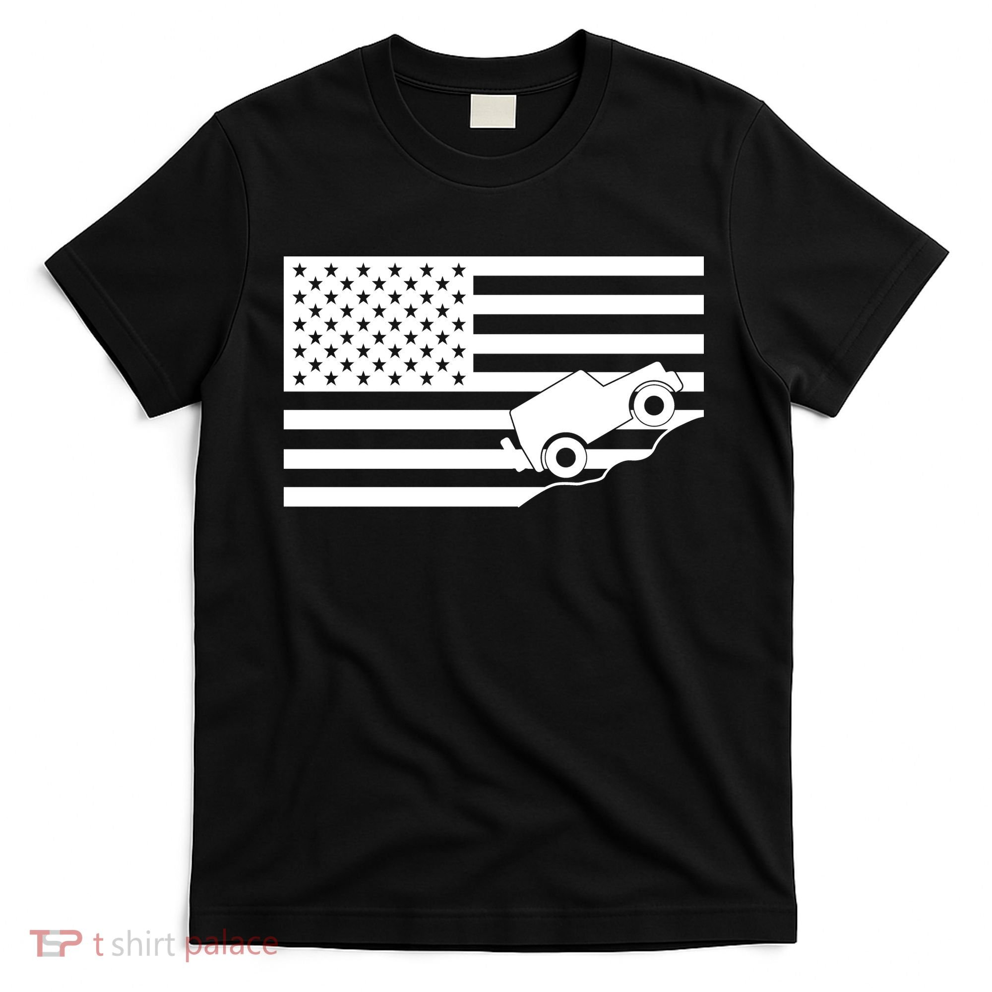US Truck Simple Off-Roading Flag T-Shirt