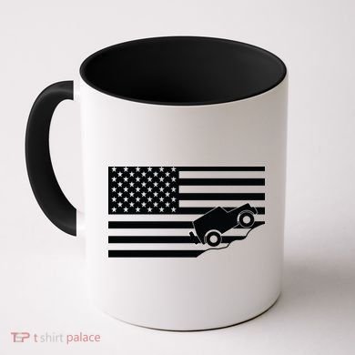 US Truck Simple Off-Roading Flag Coffee Mug