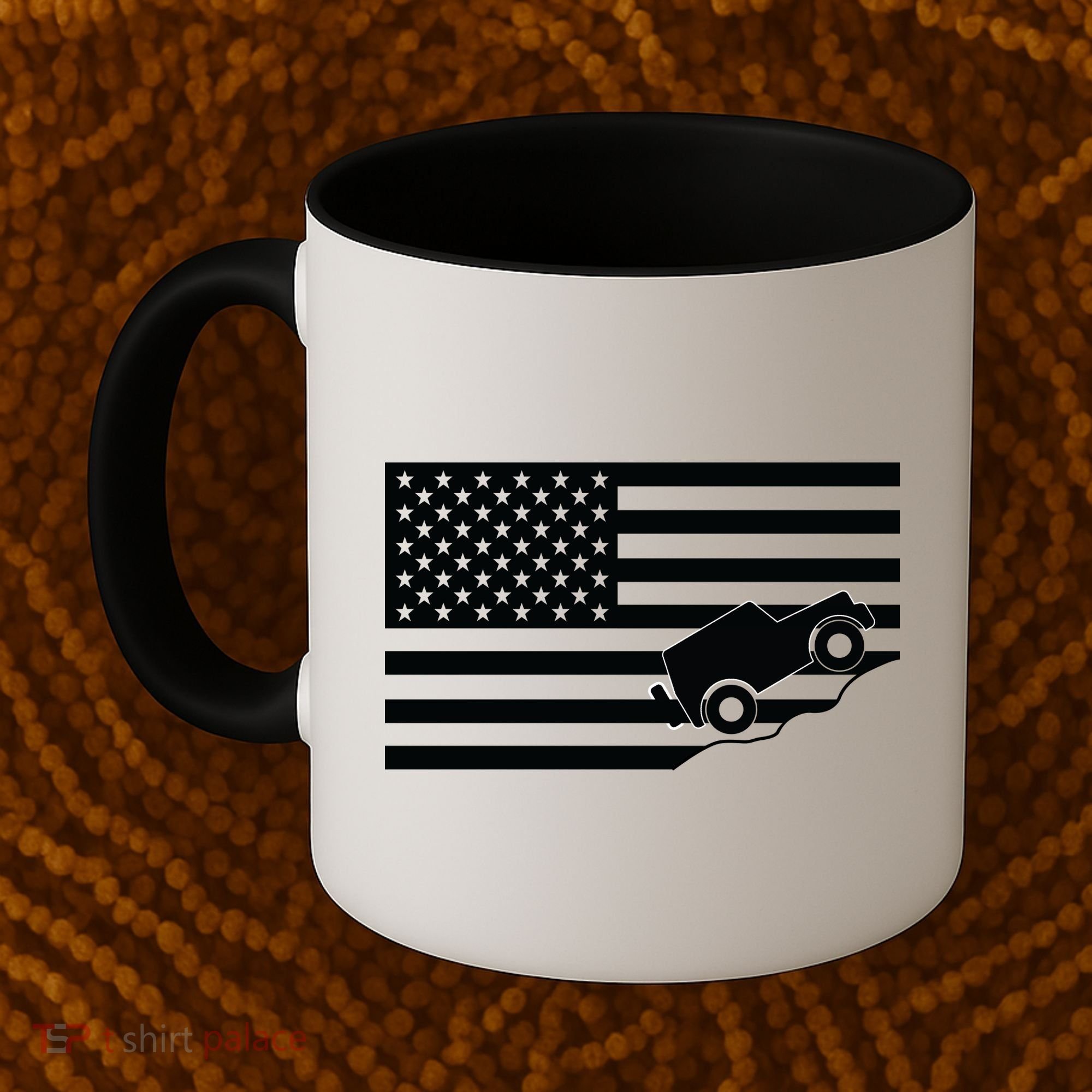 US Truck Simple Off-Roading Flag Coffee Mug