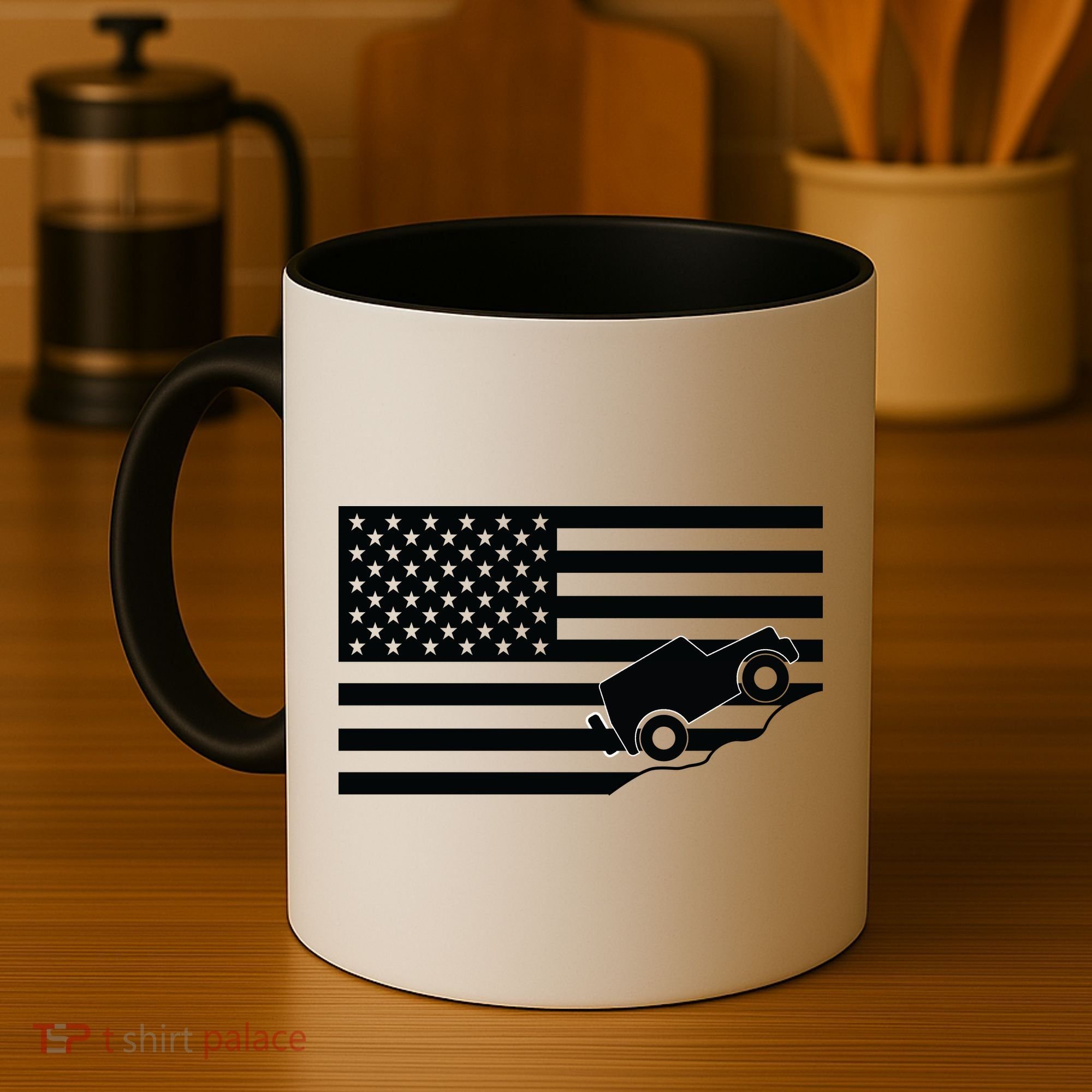 US Truck Simple Off-Roading Flag Coffee Mug