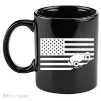 US Truck Simple Off-Roading Flag 11oz C Handle Ceramic Mug thumb 2