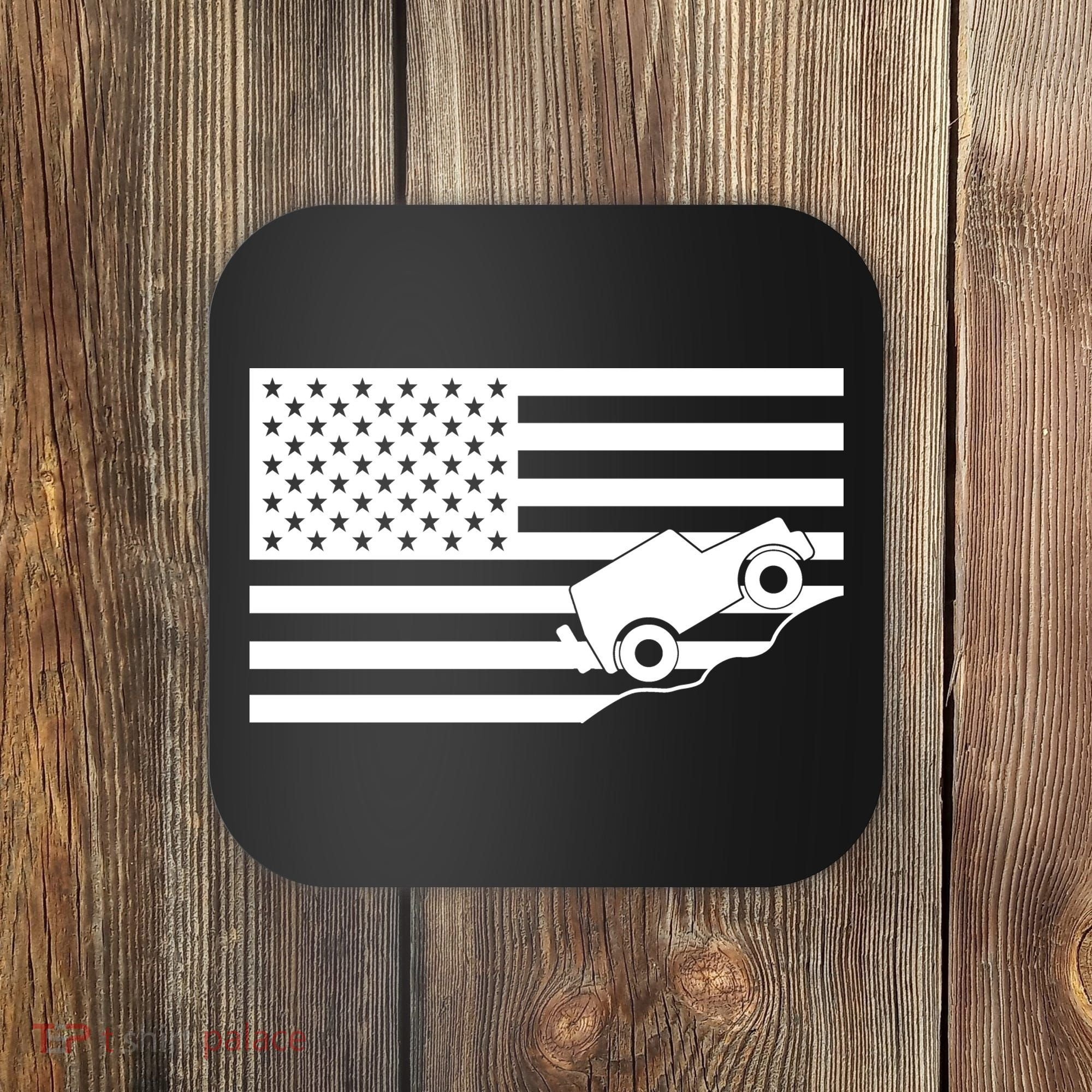 US Truck Simple Off-Roading Flag Coaster