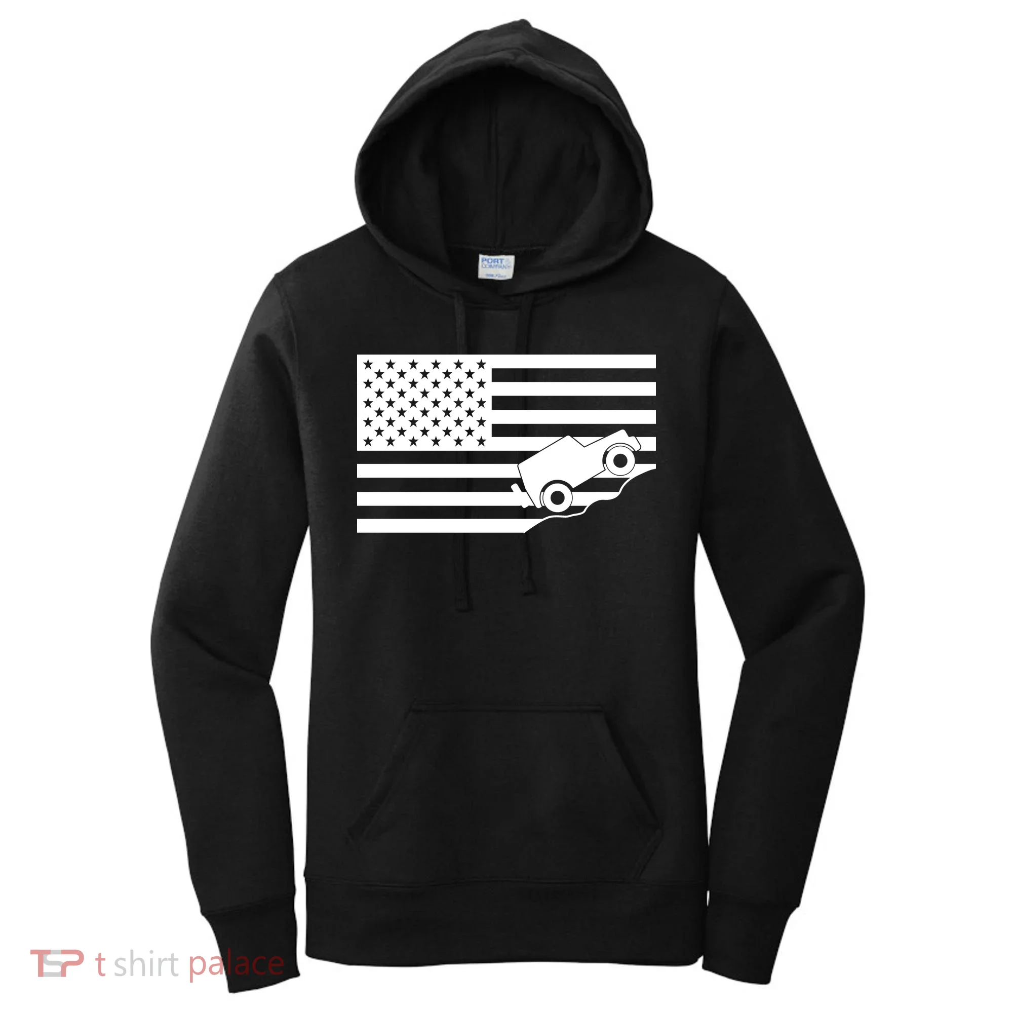 US Truck Simple Off-Roading Flag Women's Hoodie
