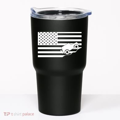 US Truck Simple Off-Roading Flag Tumbler