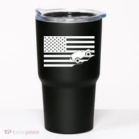 US Truck Simple Off-Roading Flag Tumbler thumb 0