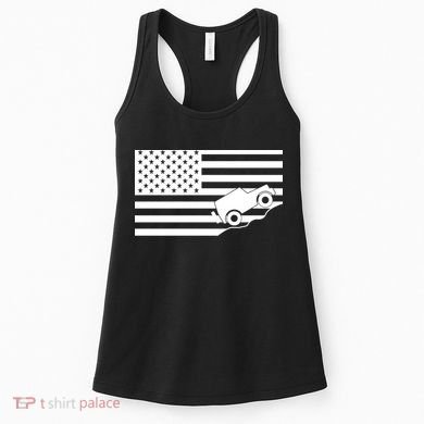US Truck Simple Off-Roading Flag Women's Tank Top