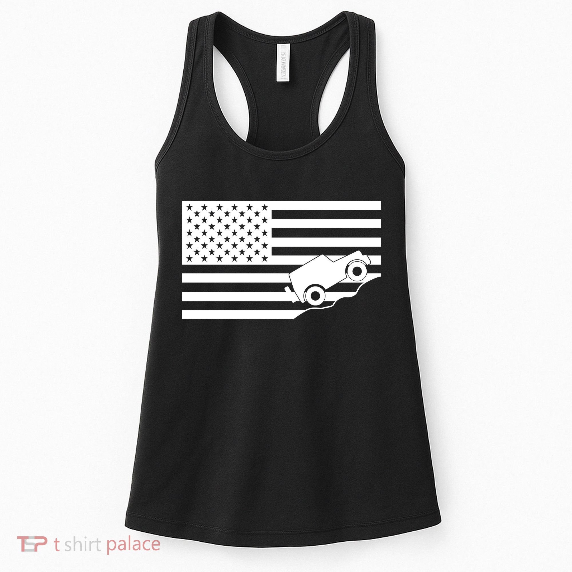 US Truck Simple Off-Roading Flag Women's Tank Top