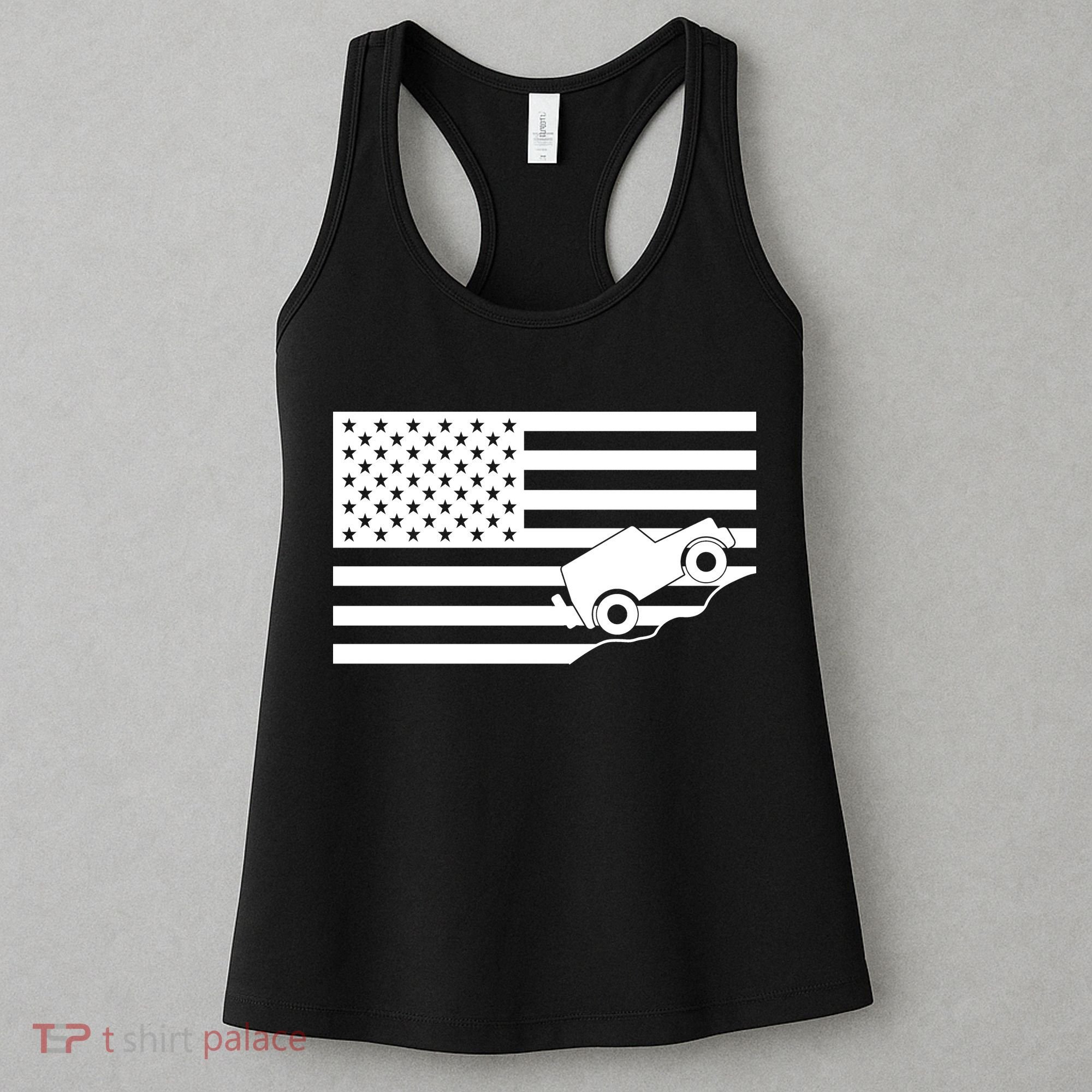 US Truck Simple Off-Roading Flag Women's Tank Top