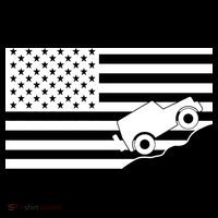 US Truck Simple Off-Roading Flag Baby Bodysuit thumb 2