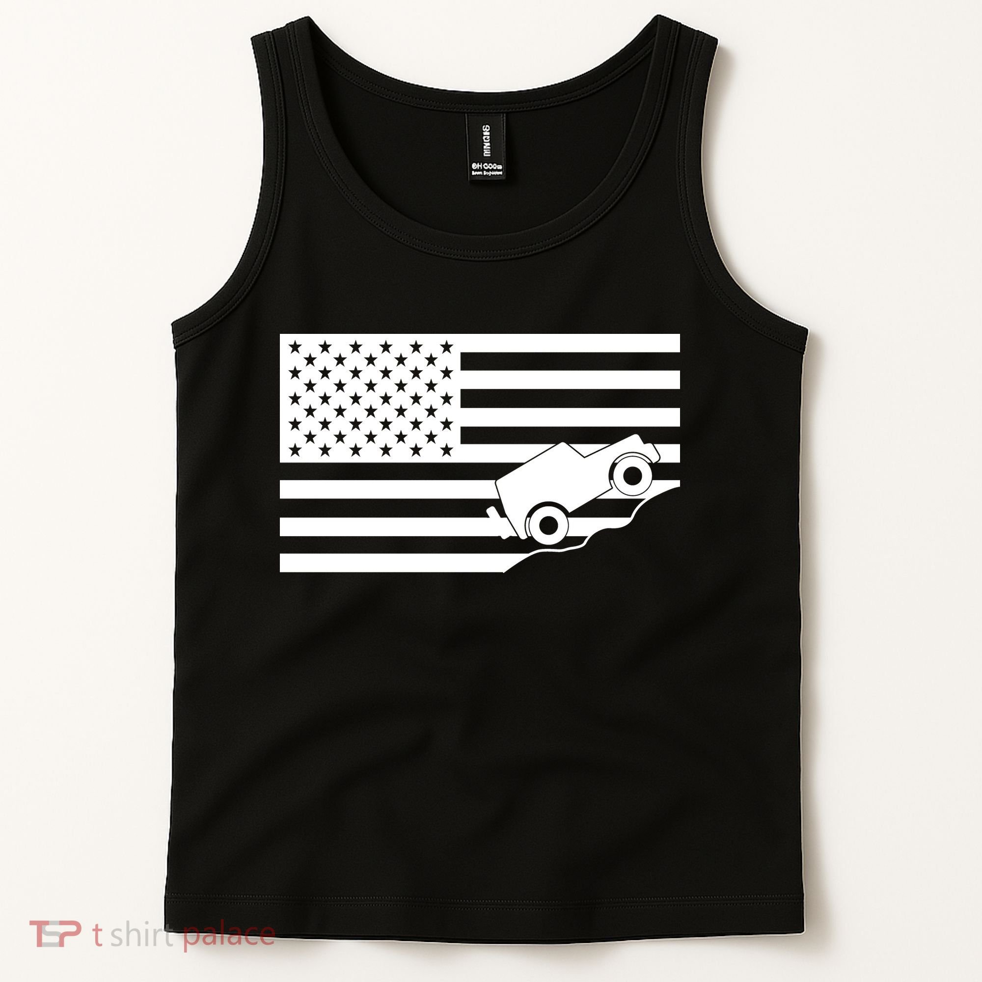 US Truck Simple Off-Roading Flag Tank Top