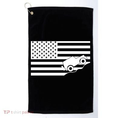 US Truck Simple Off-Roading Flag Golf Towel