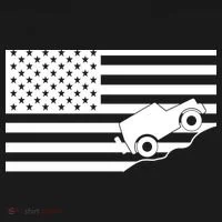 US Truck Simple Off-Roading Flag Toddler T-Shirt thumb 4