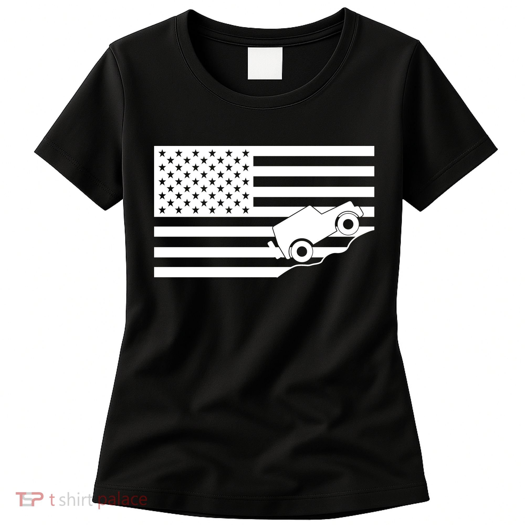 US Truck Simple Off-Roading Flag Women's T-Shirt
