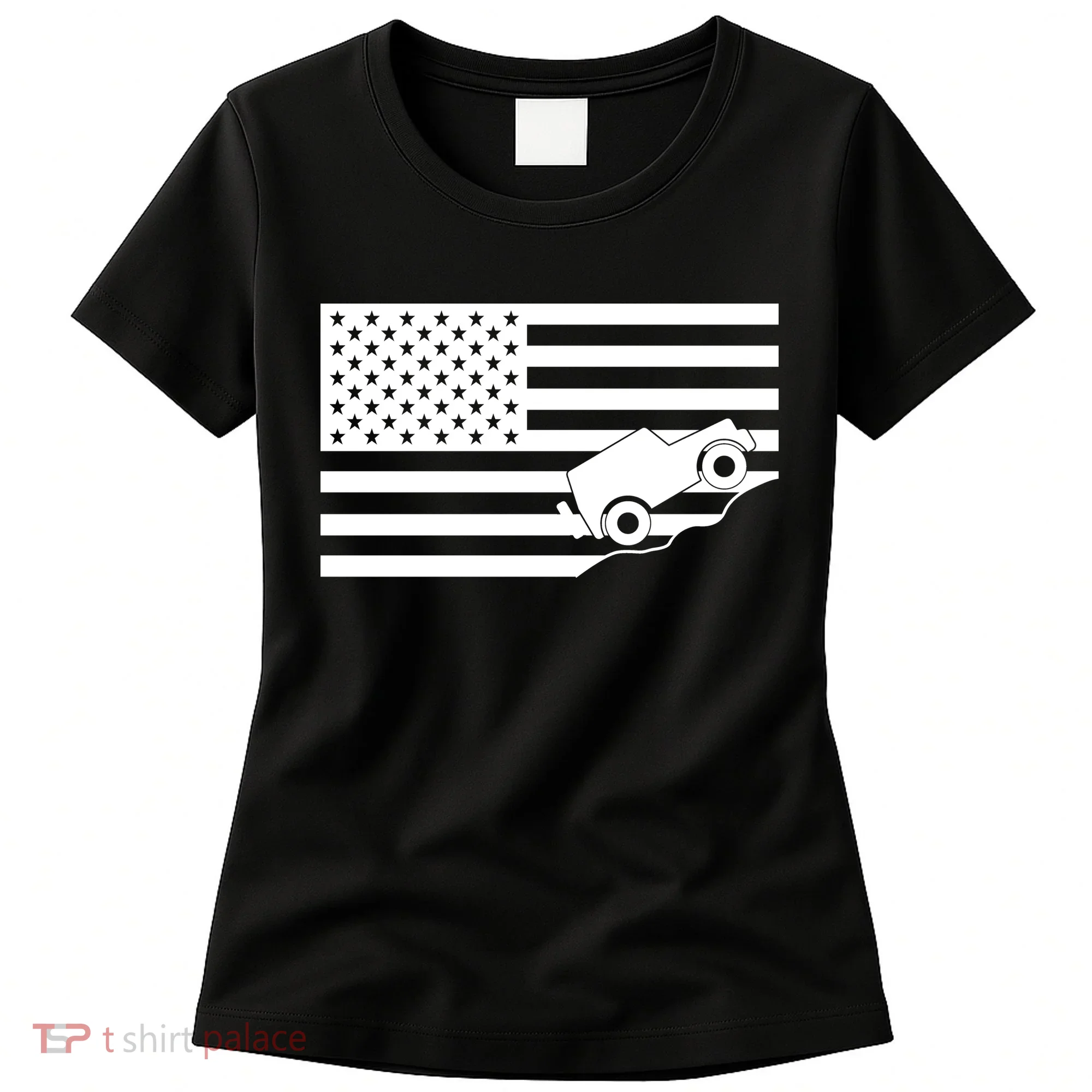 US Truck Simple Off-Roading Flag Women's T-Shirt