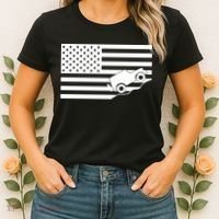 US Truck Simple Off-Roading Flag Women's T-Shirt thumb 2