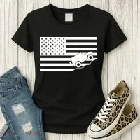 US Truck Simple Off-Roading Flag Women's T-Shirt thumb 3
