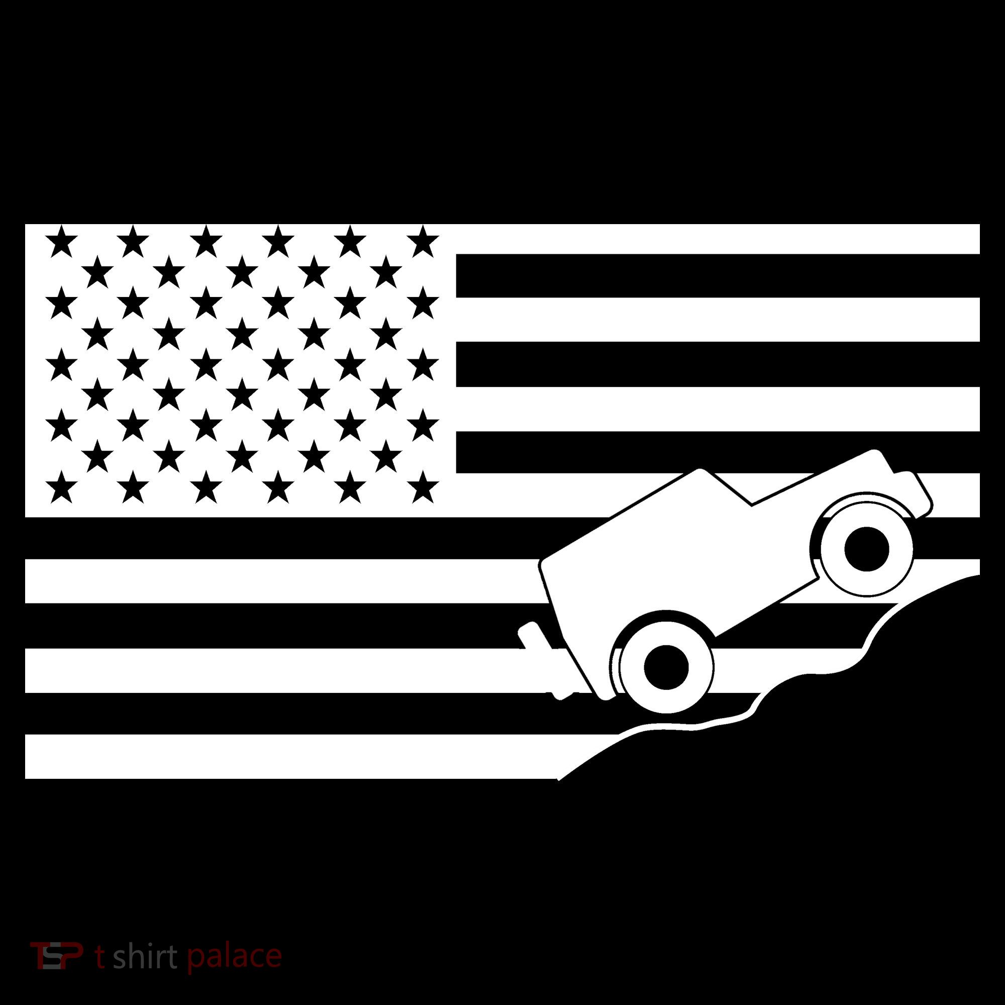 US Truck Simple Off-Roading Flag Women's T-Shirt