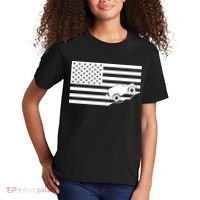 US Truck Simple Off-Roading Flag Kids T-Shirt thumb 2