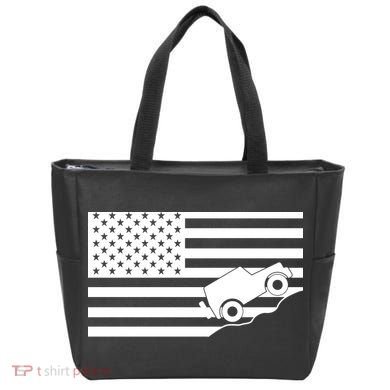 US Truck Simple Off-Roading Flag Tote Bag