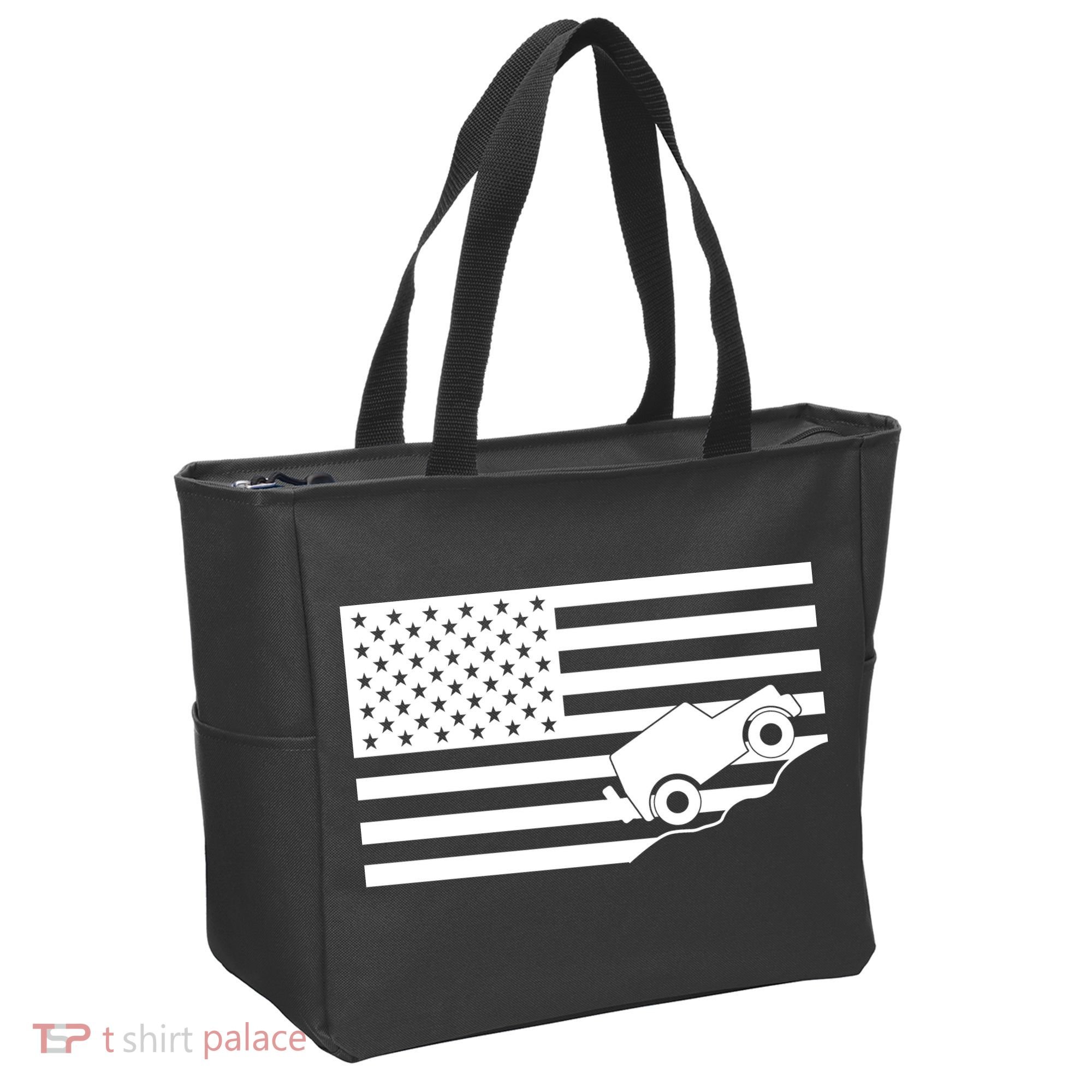 US Truck Simple Off-Roading Flag Tote Bag