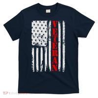 US Veterans Vintage American Flag T-Shirt thumb 0