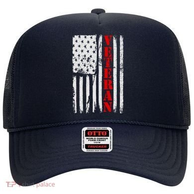 US Veterans Vintage American Flag Hat