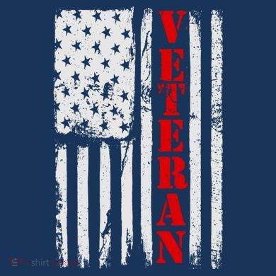 US Veterans Vintage American Flag Kids Long Sleeve Shirt