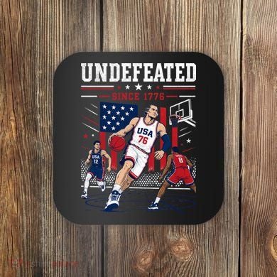 Undefeated Since 1776 Basketball USA Coaster