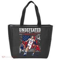 Undefeated Since 1776 Basketball USA Tote Bag thumb 0