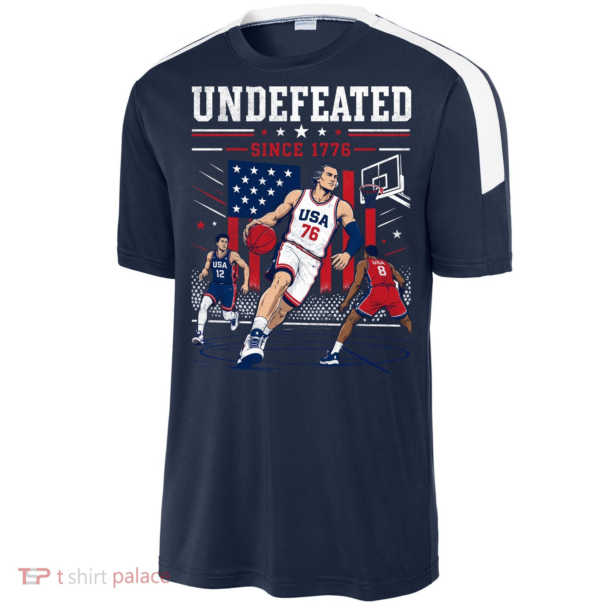 Undefeated Since 1776 Basketball USA Sport-Tek Competitor United Soccer Jersey