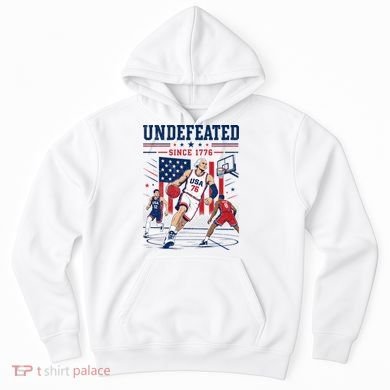 Undefeated Since 1776 Basketball USA Hoodie