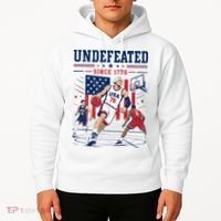 Undefeated Since 1776 Basketball USA Hoodie thumb 2