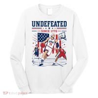 Undefeated Since 1776 Basketball USA Long Sleeve Shirt thumb 0