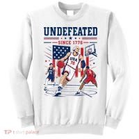 Undefeated Since 1776 Basketball USA Sweatshirt thumb 0
